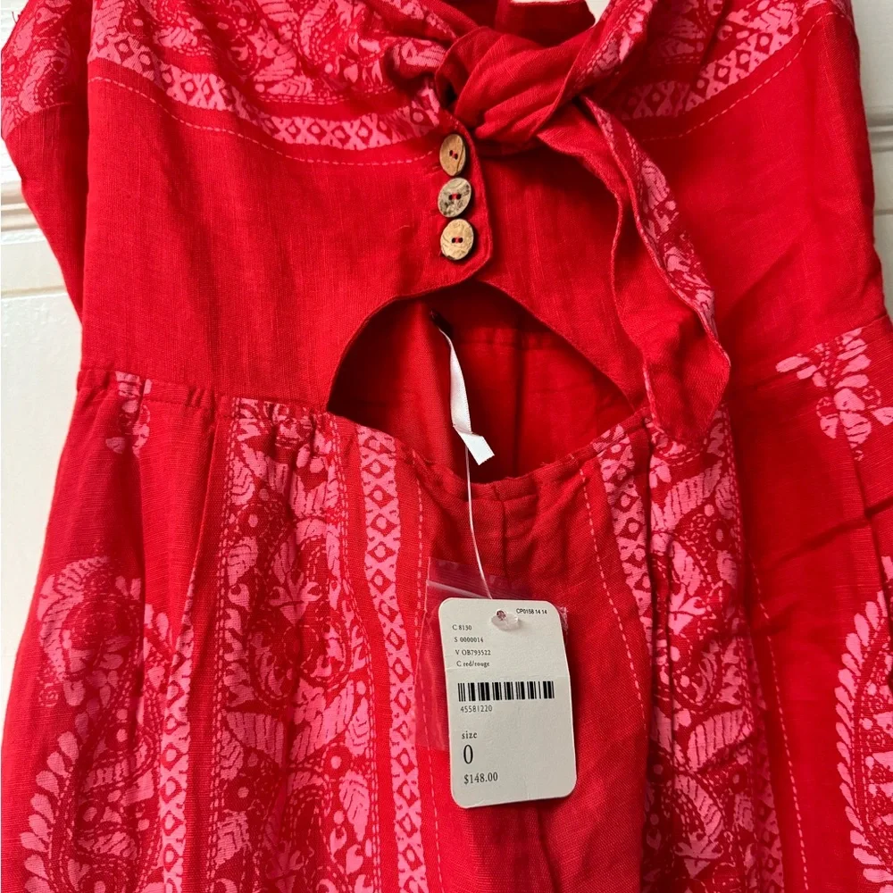 Free People Red Jumpsuit - Picture 4 of 5